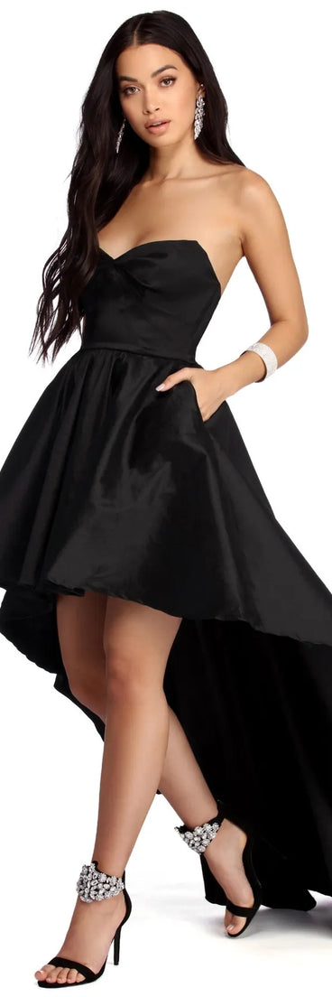 Bonnie Formal Taffeta High Low Dress