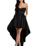 Bonnie Formal Taffeta High Low Dress