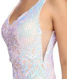 Elsa Formal Iridescent Sequin Dress
