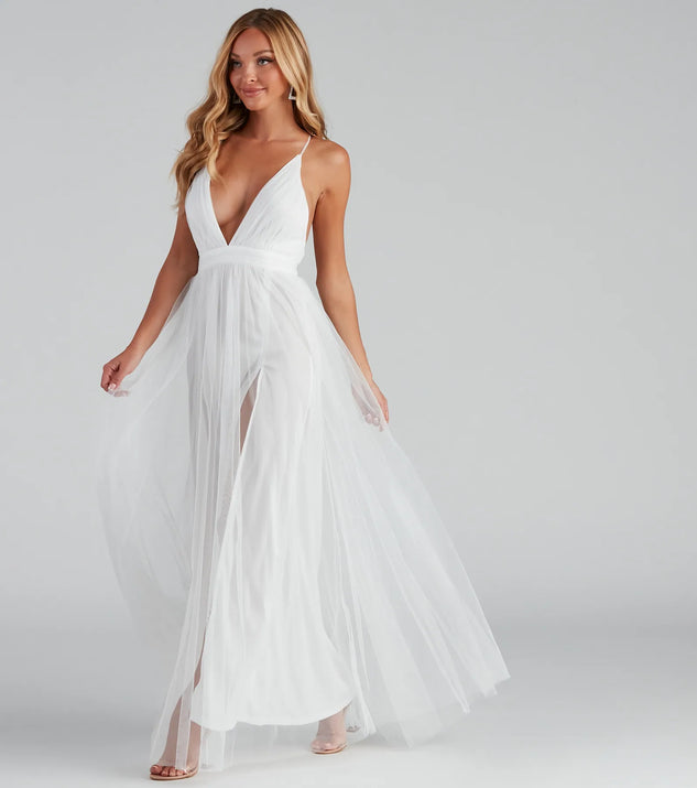 Elisabeth Pleated Tulle Formal Dress | Windsor Elisabeth Pleated Tulle Formal Dress | Windsor