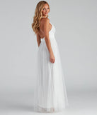 Elisabeth Pleated Tulle Formal Dress