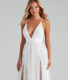 Elisabeth Pleated Tulle Formal Dress