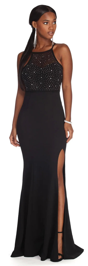 Melina Formal Heat Stone Dress