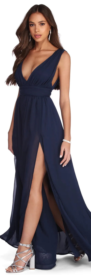 Reese Formal Layered Chiffon Dress