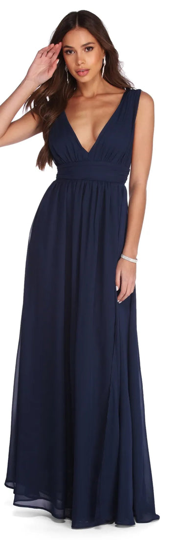 Reese Formal Layered Chiffon Dress