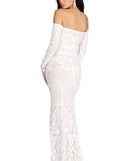 Lizzie Formal Sequin Scroll Dress