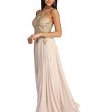 Jayla Formal Embroidered Chiffon Dress