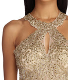 Jayla Formal Embroidered Chiffon Dress