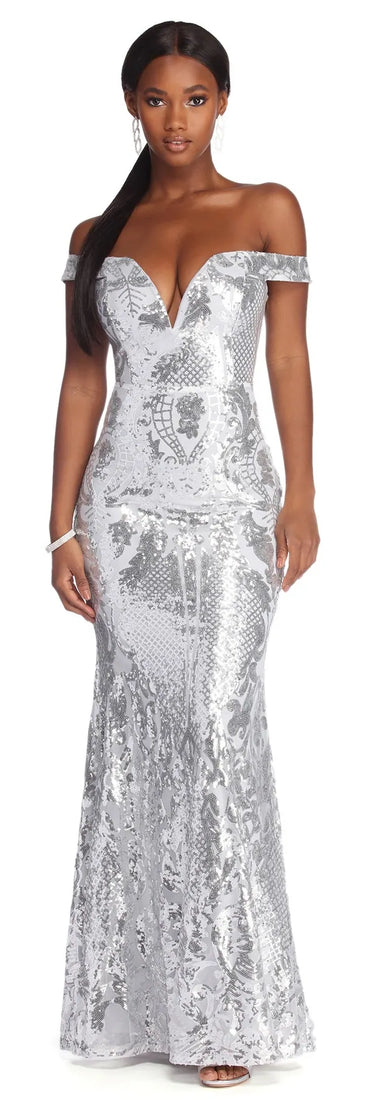 Saraya Sequin Sweetheart Formal Dress