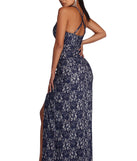 Josephina Formal High Slit Glitter Dress