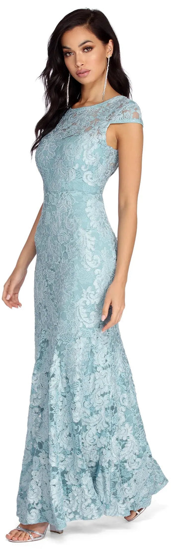Cleo Formal Lace Mermaid Dress