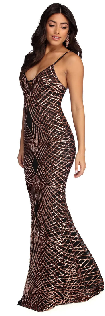 Rosie Formal Sleeveless Sequin Dress
