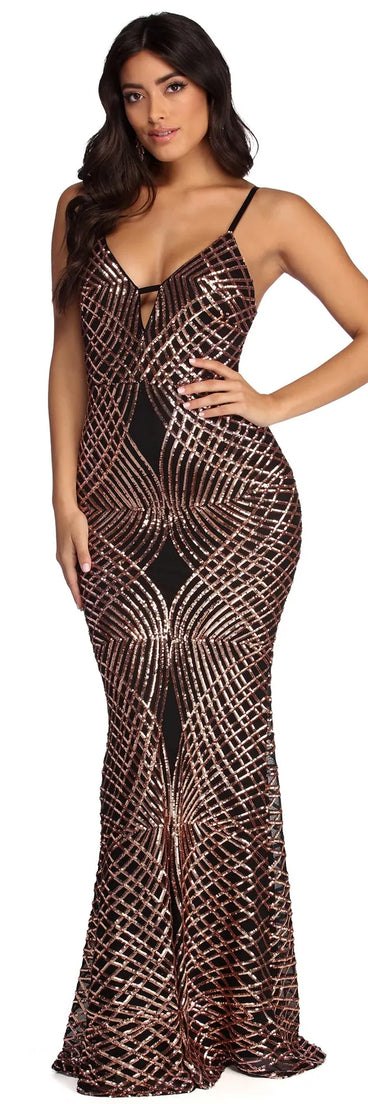 Rosie Formal Sleeveless Sequin Dress