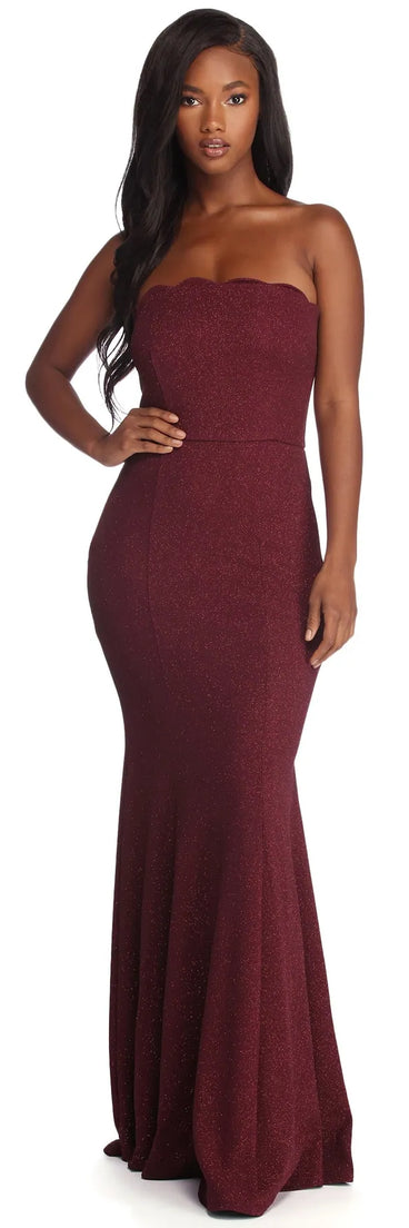 Miranda Glitter Mermaid Formal Dress