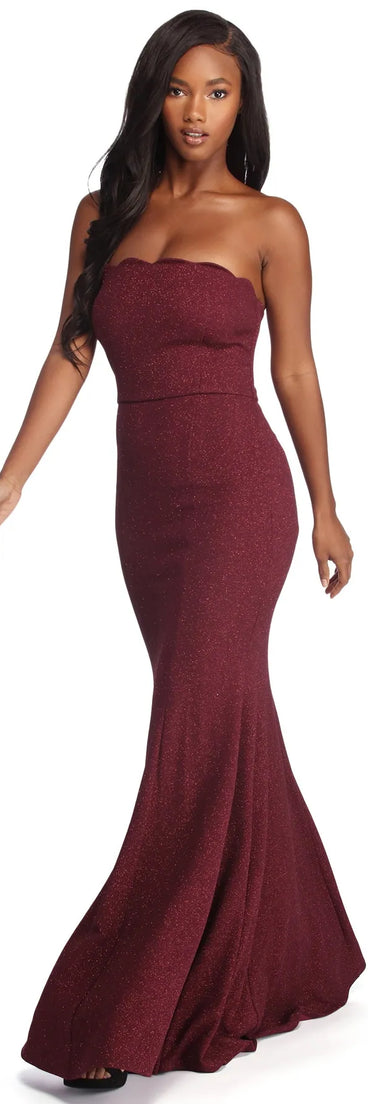 Miranda Glitter Mermaid Formal Dress