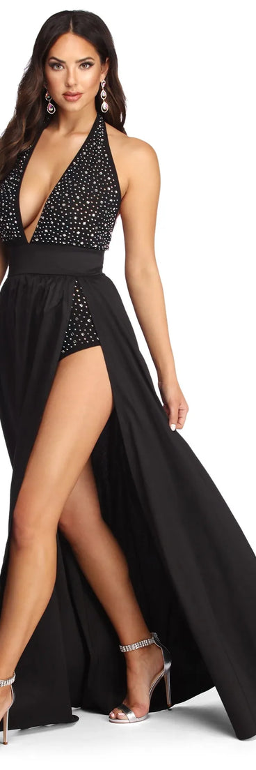 Zaylee Formal Heat Stone Dress