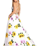 Amber Formal Floral Wrap Dress