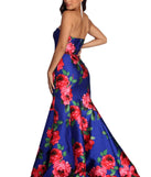 Thea Formal Floral Satin Dress