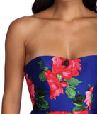 Thea Formal Floral Satin Dress
