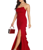 Helene Formal Strapless Ruffle Dress