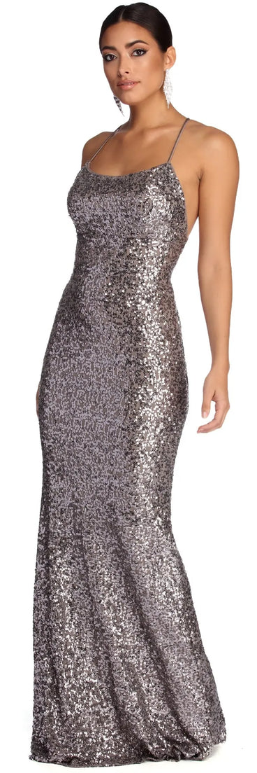 Chrissy Formal Open Back Dress