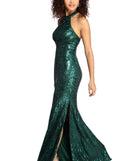 Aspyn Formal Sleeveless Sequin Dress