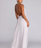 Hannah Formal Pleated Chiffon Dress