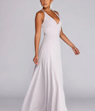Hannah Formal Pleated Chiffon Dress