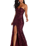 Paulina Formal High Slit Sequin Dress