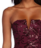 Paulina Formal High Slit Sequin Dress