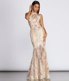 Elora Sequin Evening Gown