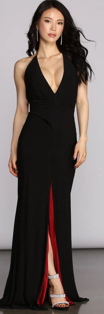 Abigail Formal High Slit Dress