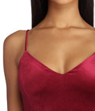 Viviana Formal Velvet Open Back Dress