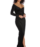 Mariana Formal Velvet High Slit Dress