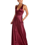Jacqueline Formal Open Back Satin Dress