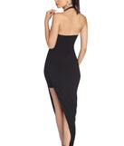 Adelynn Plunging Asymmetrical Formal Dress