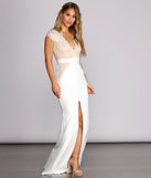 Jordana Lace Trim Gown