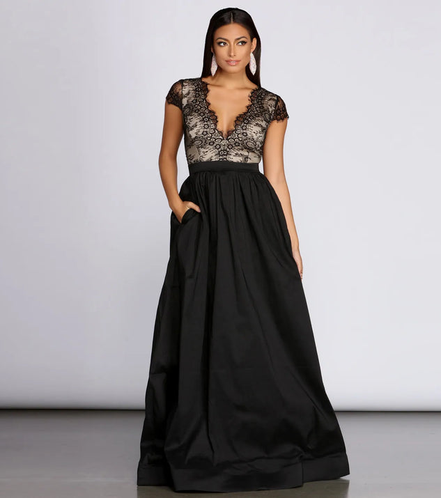 Kehlani Taffeta A-Line Dress