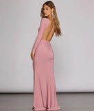 Piper Ruched Open Back Gown