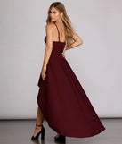 Diandra Crepe High Low Gown