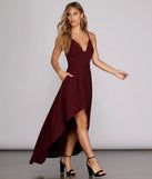 Diandra Crepe High Low Gown