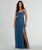 You'll be the best dressed in the Raya Formal Chiffon A-Line Long Dress as your fall formal dress with beautiful and unique details from Windsor.