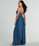 You'll be the best dressed in the Raya Formal Chiffon A-Line Long Dress as your fall formal dress with beautiful and unique details from Windsor.