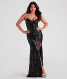 Turn heads at Prom 2025 in this black prom dress, where statement-making details meet the iconic style of the Chandler Strapless Lace-Up Sequin Formal Dress .