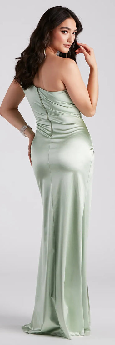 Chantal Formal Satin Mermaid Dress