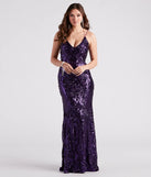 Tabetha Formal Sequin Strappy Mermaid Dress