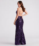 Tabetha Formal Sequin Strappy Mermaid Dress