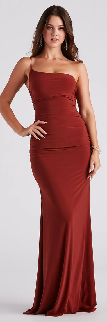 Paige Formal Ruched Mermaid Dress