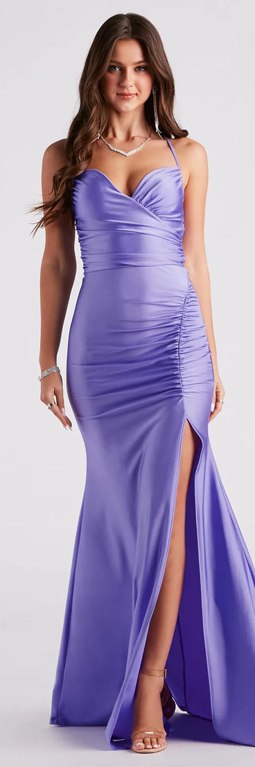 Emilia Formal Lace-Up Mermaid Dress