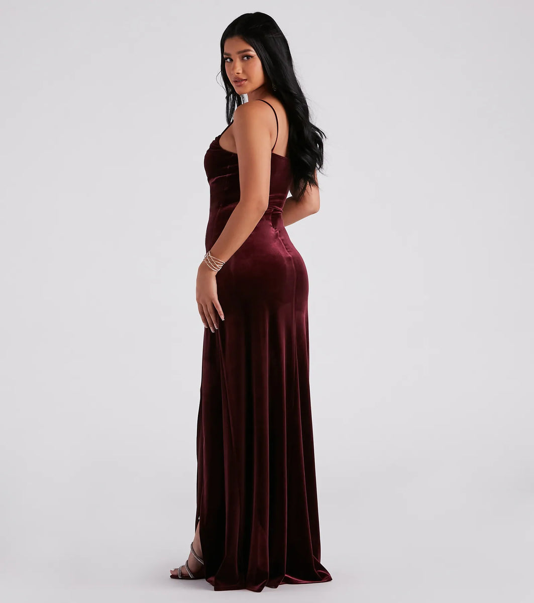 Vintage Velvet A-Line Dress